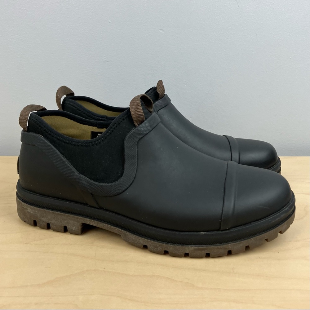 L.L. Bean Black Slip-On Winter Rain Boots